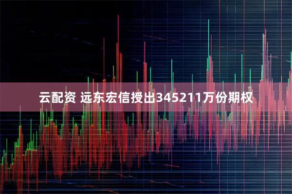 云配资 远东宏信授出345211万份期权